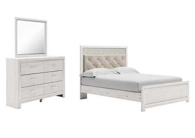 Image for Altyra Queen Panel Bed with Mirrored Dresser