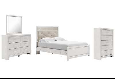 Image for Altyra Full Panel Bed with Mirrored Dresser and Chest