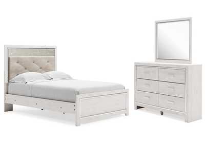 Image for Altyra Full Panel Bed with Mirrored Dresser
