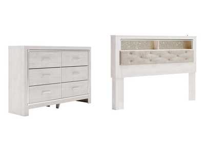 Image for Altyra King Bookcase Headboard Bed with Dresser