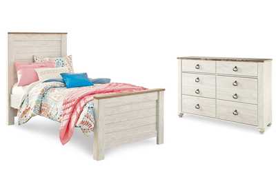 Image for Willowton Twin Panel Bed and Dresser
