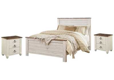 Image for Willowton Queen Panel Bed with 2 Nightstands