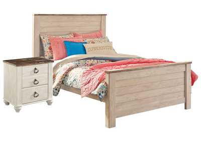 Image for Willowton Full Panel Bed with Nightstand