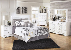 Image for Weeki Queen/Full Panel Headboard w/Dresser, Mirror and Nightstand