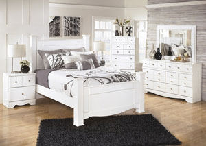 Image for Weeki Queen Poster Bed w/Dresser, Mirror and Nightstand