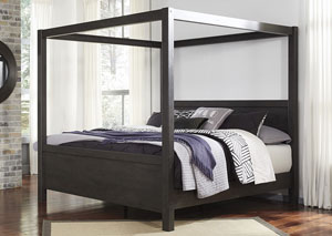 Image for Daltori Black Queen Canopy Poster Bed