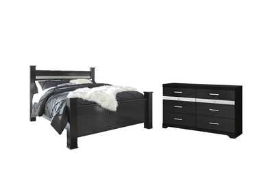 Starberry King Poster Bed with Dresser,Signature Design By Ashley
