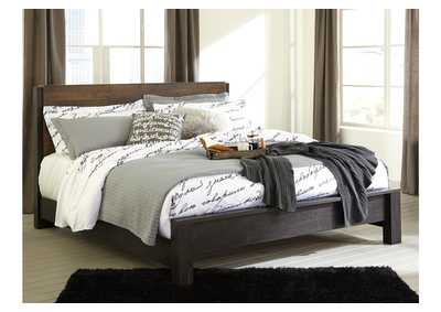 Image for Windlore Dark Brown King Panel Bed