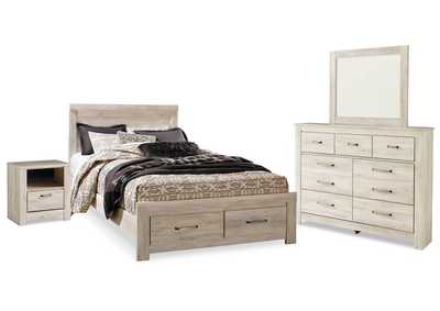 Image for Bellaby Queen Panel Storage Bed, Dresser, Mirror and Nightstand