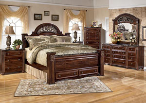 Image for Gabriela Queen Poster Bed w/ Storage