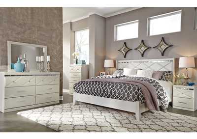 Image for Dreamur Champagne King Panel Bed w/Dresser, Mirror and Nightstand