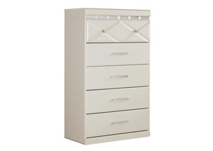 Image for Dreamur Champagne Five Drawer Chest