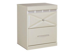 Image for Dreamur Champagne Two Drawer Nightstand