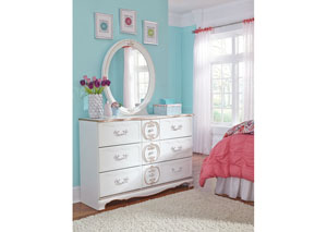 Image for Korabella White Bedroom Mirror