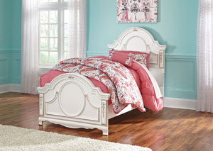 Image for Korabella White Twin Panel Bed