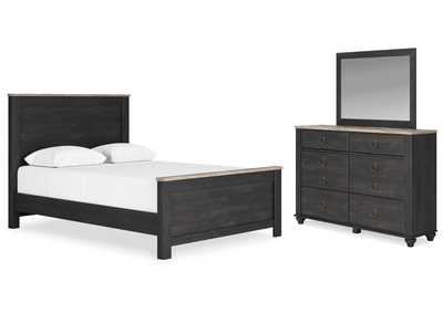 Image for Nanforth Queen Panel Bed, Dresser and Mirror