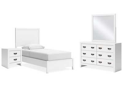 Image for Binterglen Twin Panel Bed with Mirrored Dresser and Nightstand