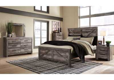 Wynnlow King Crossbuck Panel Bed with Dresser,Signature Design By Ashley