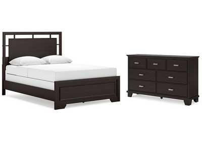 Covetown Queen Panel Bed with Dresser