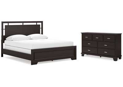 Image for Covetown California King Panel Bed with Dresser