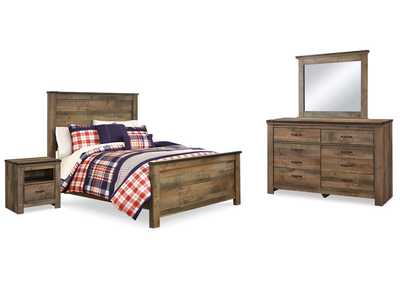 Image for Trinell Full Panel Bed, Dresser, Mirror and Nightstand