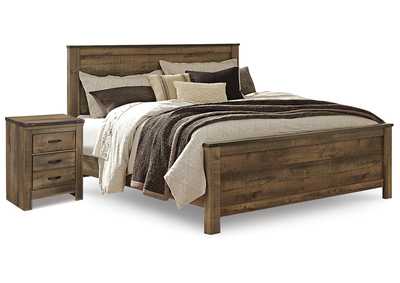 Trinell King Panel Bed and Nightstand