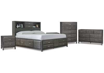 Image for Caitbrook King Storage Bed, Dresser, Chest and 2 Nightstands