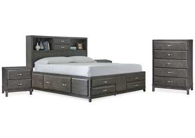 Image for Caitbrook King Storage Bed, Chest and 2 Nightstands