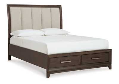 Image for Brueban Queen Panel Bed with 2 Storage Drawers