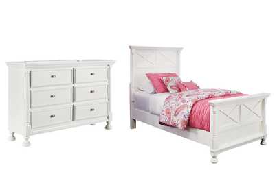 Kaslyn Twin Panel Bed with Dresser,Signature Design By Ashley