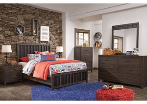 Image for Brissley Brown Full Panel Bed w/Dresser & Mirror