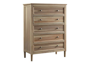 Image for Klasholm Light Brown Five Drawer Chest