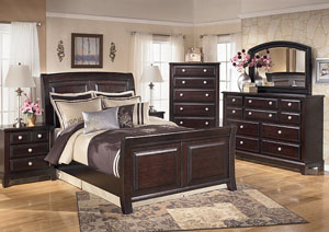 Image for Ridgley Queen Sleigh Bed w/Dresser, Mirror and Nightstand