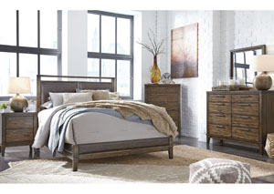 Image for Zilmar Walnut Brown California King Upholstered Bed