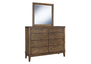 Image for Zilmar Walnut Brown Bedroom Mirror