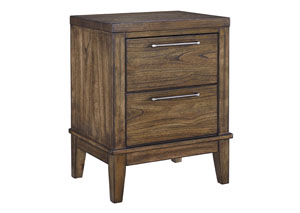 Image for Zilmar Walnut Brown Two Drawer Nightstand