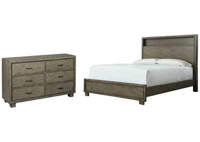 Arnett Queen Bookcase Bed with Dresser,Signature Design By Ashley