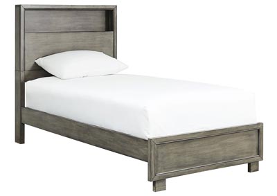 Image for Arnett Gray Twin Bookcase Bed