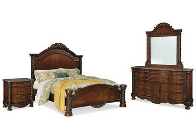 Image for North Shore Queen Panel Bed, Dresser, Mirror and Nightstand