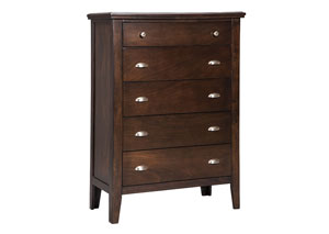 Image for Evanburg Brown Five Drawer Chest