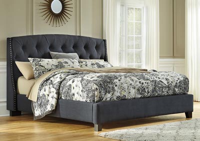 Image for Kasidon Dark Gray Queen Upholstered Bed