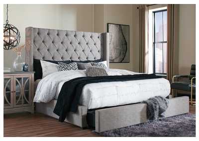 Sorinella Queen Upholstered Bed with 1 Large Storage Drawer