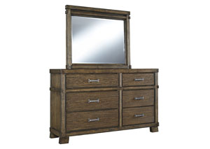 Image for Leystone Dark Brown Bedroom Mirror