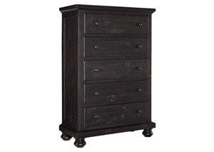 Image for Sharlowe Charcoal Five Drawer Chest