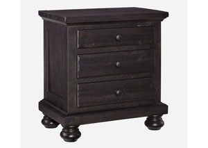 Image for Sharlowe Charcoal Three Drawer Nightstand