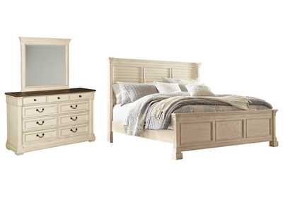 Bolanburg California King Panel Bed, Dresser and Mirror