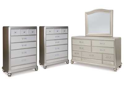 Image for Coralayne Dresser, Mirror, and 2 Chest of Drawers