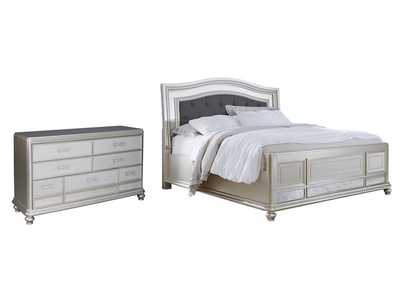 Coralayne California King Panel Bed with Dresser,Signature Design By Ashley