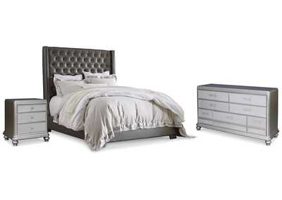 Image for Coralayne Queen Upholstered Bed, Dresser and 2 Nightstands