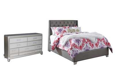 Image for Coralayne Full Upholstered Bed with Dresser